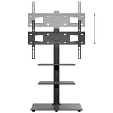 Corner TV Stand 3-Tiers for 32-65 Inch Black 379567