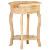 Side Table 37x37x61 cm Solid Mango Wood 321789