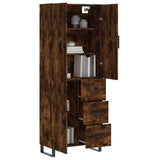 Highboard Smoked Oak 69.5x34x180 cm Engineered Wood 3195928