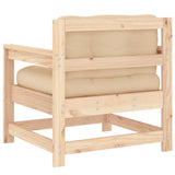 Garden Chairs with Cushions 2 pcs Solid Wood Pine 825562