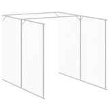 Dog House with Run Anthracite 165x1271x181 cm Galvanised Steel 3189103