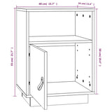 Bedside Cabinets 2 pcs 40x34x55 cm Solid Wood Pine 818316