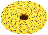 Multipurpose Utility Rope 8 mm 250 m Yellow PP 420 kg Max Load 3473195