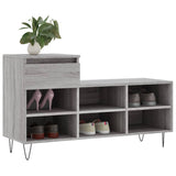 Shoe Cabinet Grey Sonoma 102x36x60 cm Engineered Wood 831370