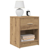 Bedside Cabinets 2 pcs with Drawer Artisan Oak 40x34x50 cm 858784