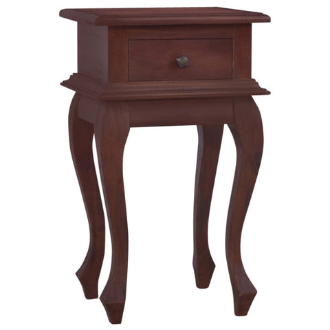 ZNTS Bedside Table Classical Brown 35x30x60 cm Solid Mahogany Wood 288819