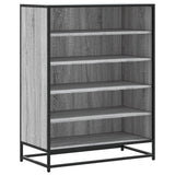 Shoe Cabinet Grey Sonoma 75x38x97.5 cm Engineered Wood and Metal 3300873