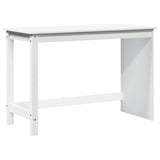 Desk Cabinet Set 2 pcs White Solid Pine Wood 3438776