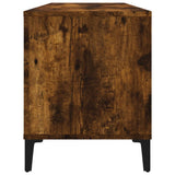 Record Cabinet Smoked Oak 100x38x48 cm Engineered Wood 831986