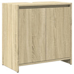 ZNTS 3 Piece Bathroom Furniture Set Sonoma Oak Engineered Wood 3324973