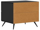 Bedside Cabinet 2 pcs Black 43 x 34.5 x 47.5 cm Engineered Wood 895448