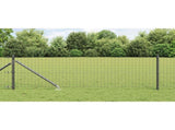 Ground Spike Fence Post 26 pcs Grey Powder-Coated Steel 3350189
