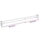 Telescopic Wardrobe Rails 4 pcs Silver 58-100 cm 3102979