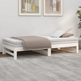 Pull-out Day Bed without Mattress White 2x cm 823415