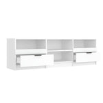 TV Cabinet White 150x33.5x45 cm Engineered Wood 811457