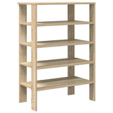 Shoe Rack Sonoma Oak 61x32x87.5 cm Engineered Wood 859853