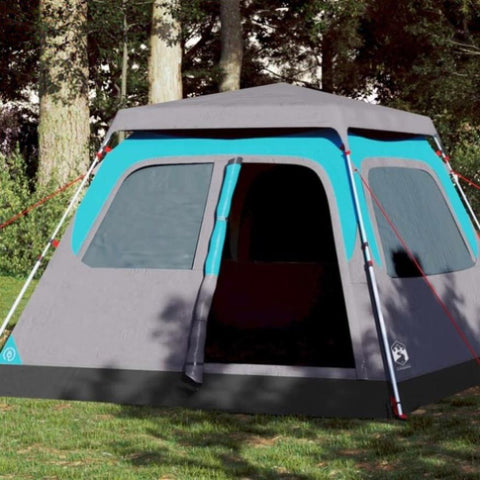 ZNTS Camping Tent Dome 4-Person Blue Quick Release 4004231