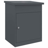 Parcel Drop Box with Storage Anthracite 47.5 x 38 x 59 cm Steel 874942