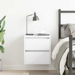 ZNTS Wall-mounted Bedside Cabinet White 38x34x40 cm 861247