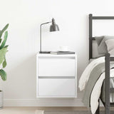 ZNTS Wall-mounted Bedside Cabinet White 38x34x40 cm 861247