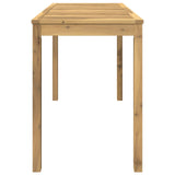 Garden Dinner Table LAREN Whitewash 108.5 x 55 x 75 cm 901712