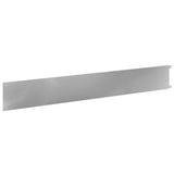 Lawn Edging 30 pcs 102 x 15 x 4 cm Steel Silver 8008780