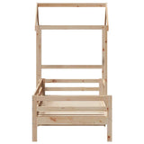 Day Bed with Roof without Mattress 80x200 cm Solid Wood 3282188