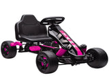 Pedal Go Kart for Kids Aged 3-6 Years, with Freewheel System, Brake, EVA Anti-Slip Wheels, Pink T3398P378925