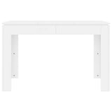 Dining Table White 120x60x76 cm Engineered Wood 800756