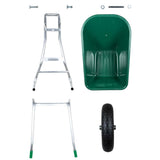 Wheelbarrow Green 90 L 150 kg Galvanised Steel and Plastic 4013466
