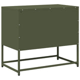 TV Cabinet Olive Green 68x39x60.5 cm Steel 853390