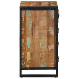 ZNTS Drawer Cabinet Multicolour 40x40x90 cm Solid Wood Reclaimed 4013582