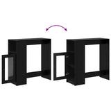 Bar Table Black Oak 101 x 40 x 103.5 cm Engineered Wood 8003919