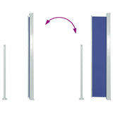 Retractable Side Awning 120 x 300 cm Blue 45361