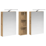Bathroom Cabinet Set 3 pcs 100 x 10.5 x 60.5 cm Engineered wood 3403711