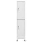 ZNTS Locker Cabinet with 2 Compartments 38x45x180 cm 244473