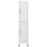 ZNTS Locker Cabinet with 2 Compartments 38x45x180 cm 244473