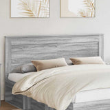 Headboard with Headboard Grey Sonoma 180 cm Engineered Wood 887430