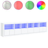 Sideboard with LED Lights White 283x37x67 cm 3209016