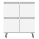 Sideboards 2 pcs White Engineered Wood 3190173