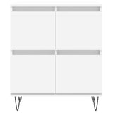 Sideboards 2 pcs White Engineered Wood 3190173