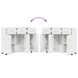 Sideboard with Door FLORIN High Gloss White 88.5 x 30.5 x 73 cm 880315
