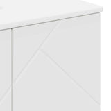 Bathroom Furniture Set 3 pcs White Engineered wood & Metal 3392943