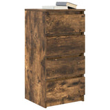 Sideboard Smoked Oak 37.5x35x76 cm Engineered Wood 861755