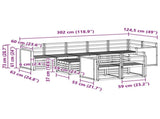 Sofa Sets Solid Acacia Wood 3384530