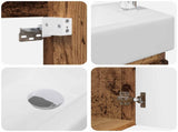 Bathroom Vanity Unit with Tap Old Wood 45.5 x 22.5 x 84 cm 889459