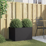 ZNTS Planter Black 62x47x46 cm Steel 841601