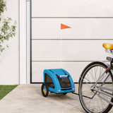 Pet Bike Trailer Blue Oxford Fabric and Iron 93953