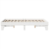 Bed Frame without Mattress White 120x200 cm Solid Wood Pine 855359