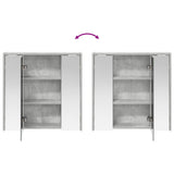 Bathroom Mirror Cabinet Concrete Grey 63.5 x 16 x 62.5 cm 889154